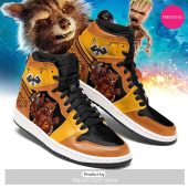 [TRENDING EDITION] Marvel Guardians Of The Galaxy GOTG Rocket Air Jordan High Top Sneaker - soulcals