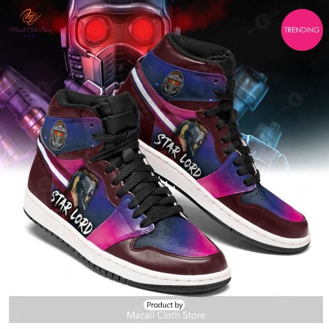 [TRENDING EDITION] Marvel Guardians Of The Galaxy GOTG Star Lord Pink Air Jordan High Top Sneaker - soulcals