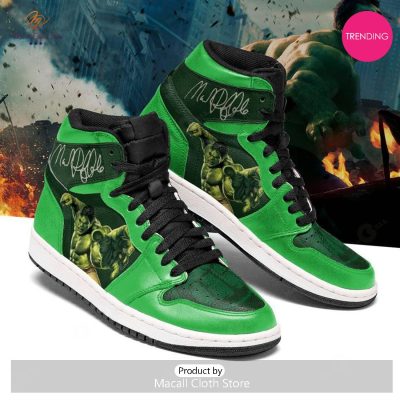 [TRENDING EDITION] Marvel Hulk Air Jordan High Top Sneaker - soulcals