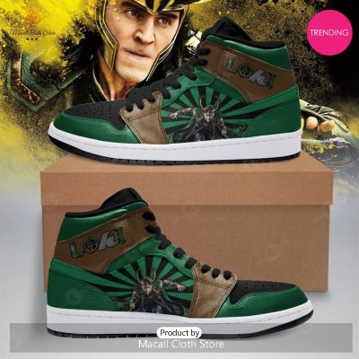 [TRENDING EDITION] Marvel Loki Green Air Jordan High Top Sneaker - soulcals
