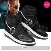 [TRENDING EDITION] Marvel Nick Fury Black Air Jordan High Top Sneaker - soulcals