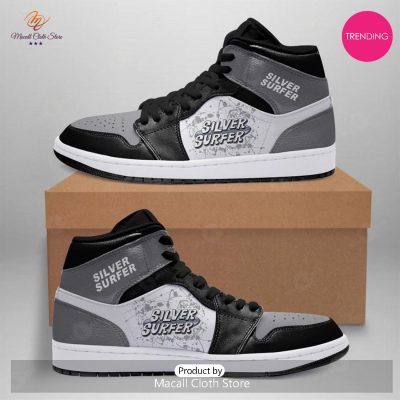 [TRENDING EDITION] Marvel Silver Surfer Air Jordan High Top Sneaker - soulcals