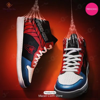[TRENDING EDITION] Marvel Spiderman Andrew Garfield Air Jordan High Top Sneaker - soulcals