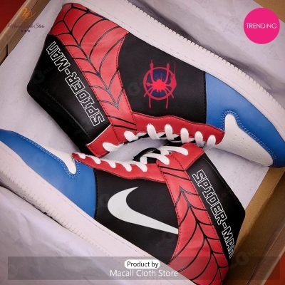 [TRENDING EDITION] Marvel Spiderman Miles Morales Air Jordan High Top Sneaker - soulcals