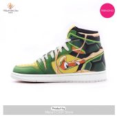 [TRENDING EDITION] Michelangelo Teenage Mutant Ninja Turtles Premium Air Jordan High Top Sneaker - soulcals