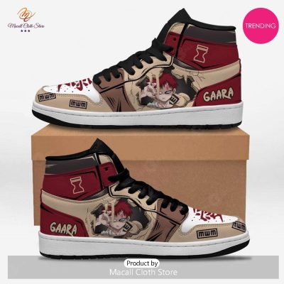 [TRENDING EDITION] Naruto Gaara Of The Sand Jordan High Top Sneakers Anime Shoes For Fans - soulcals