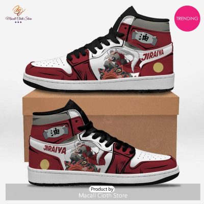 [TRENDING EDITION] Naruto Jiraiya Skill Jordan High Top Sneakers Anime Shoes For Fans - soulcals