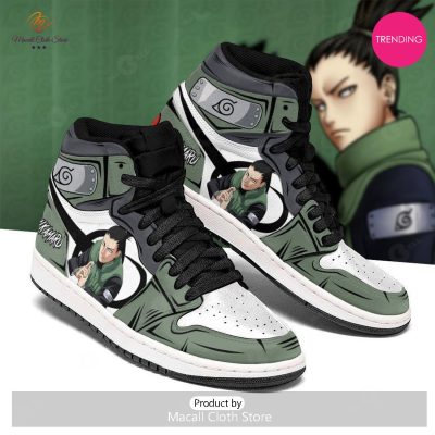 [TRENDING EDITION] Naruto Nara Shikamaru Jordan High Top Sneakers Anime Shoes For Fans - soulcals