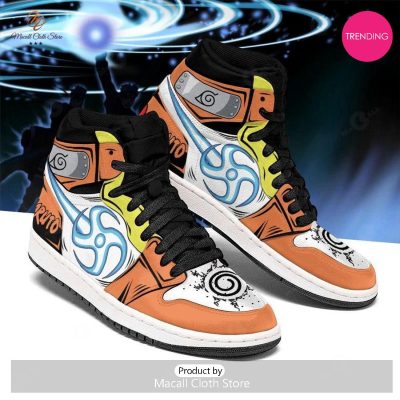[TRENDING EDITION] Naruto Rasenshuriken Jordan High Top Sneakers Anime Shoes For Fans - soulcals