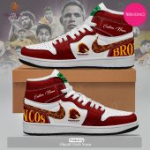 [TRENDING EDITION] NRL Brisbane Broncos Personalize Air Jordan High Top Sneaker - soulcals