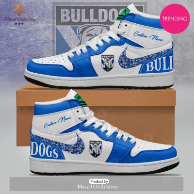 [TRENDING EDITION] NRL Canterbury-Bankstown Bulldogs Personalize Air Jordan High Top Sneaker - soulcals