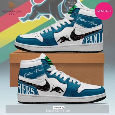 [TRENDING EDITION] NRL Penrith Panthers Personalize Air Jordan High Top Sneaker - soulcals