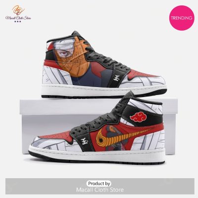 [TRENDING EDITION] Obito Tobi Uchiha Reveal Naruto Air Jordan High Top Sneaker - soulcals