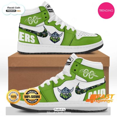[TRENDING EDITION] Personalized Canberra Raiders NRL Sports Gift Air Jordan High Top Sneaker - soulcals