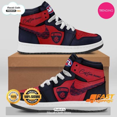 [TRENDING EDITION] Personalized Melbourne Demons Gifts For AFL Fans Air Jordan High Top Sneaker - soulcals
