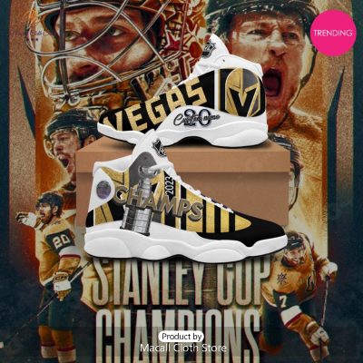 [TRENDING EDITION] Personalized Name Vegas Golden Stanley Cup Champions Air Jordan High Top Sneaker - soulcals