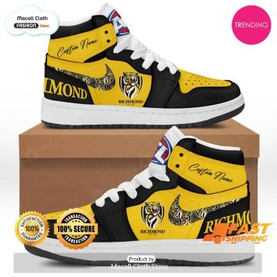 [TRENDING EDITION] Personalized Richmond Tigers Gifts For AFL Fans Air Jordan High Top Sneaker - soulcals