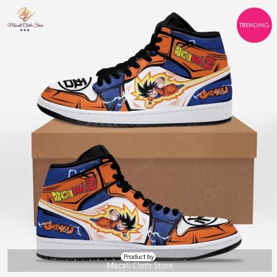 [TRENDING EDITION] Personalized Son Goku Dragon Ball Z Air Jordan High Top Sneaker For Fans - soulcals