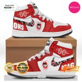 [TRENDING EDITION] Personalized St. George Illawarra Dragons NRL Sports Gift Air Jordan High Top Sneaker - soulcals