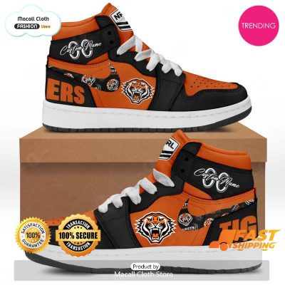 [TRENDING EDITION] Personalized Wests Tigers NRL Sports Gift Air Jordan High Top Sneaker - soulcals