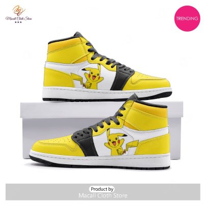 [TRENDING EDITION] Pikachu Pokemon Air Jordan High Top Sneaker - soulcals