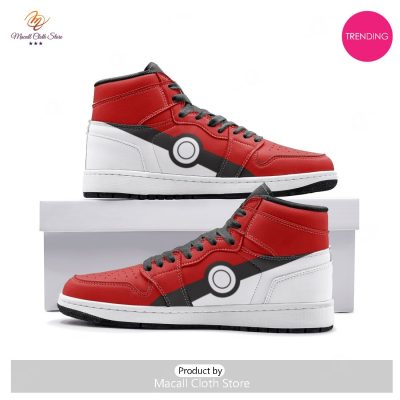 [TRENDING EDITION] Pokeball Pokemon Air Jordan High Top Sneaker - soulcals