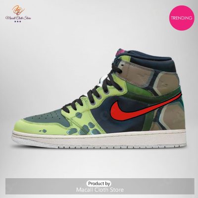 [TRENDING EDITION] Raphael Teenage Mutant Ninja Turtles Luxury Air Jordan High Top Sneaker - soulcals
