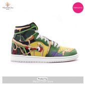 [TRENDING EDITION] Raphael Teenage Mutant Ninja Turtles Premium Air Jordan High Top Sneaker - soulcals