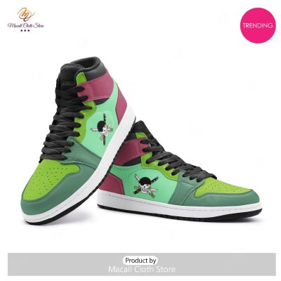 [TRENDING EDITION] Roronoa Zoro One Piece Air Jordan High Top Sneaker - soulcals
