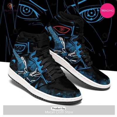 [TRENDING EDITION] Sasuke Skill Rinegan Eyes Air Jordan High Top Sneaker For Naruto Fans - soulcals
