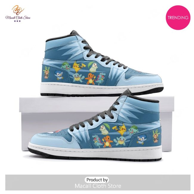 [TRENDING EDITION] Starters Pokemon Luxury Air Jordan High Top Sneaker - soulcals