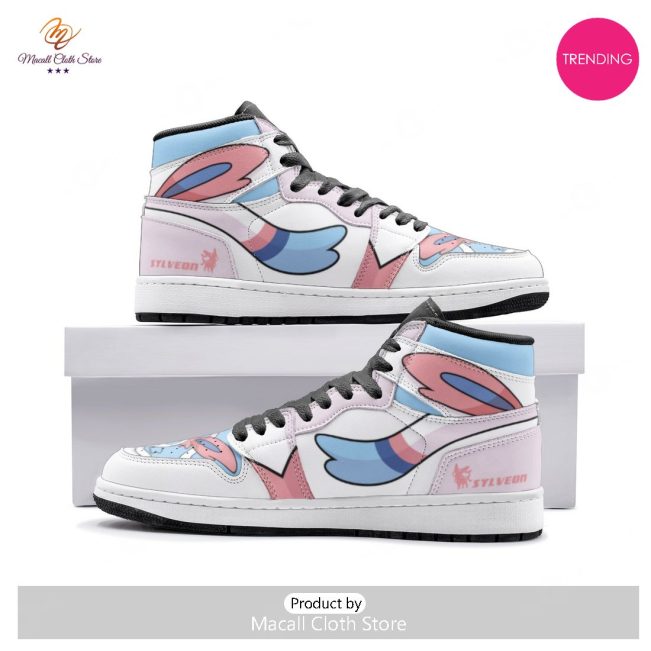 [TRENDING EDITION] Sylveon Pokemon Premium Air Jordan High Top Sneaker - soulcals