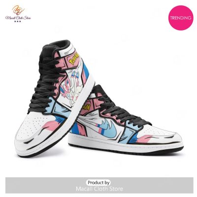 [TRENDING EDITION] Sylveon Pokemon Luxury Air Jordan High Top Sneaker - soulcals