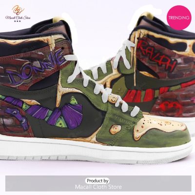 [TRENDING EDITION] Teenage Mutant Ninja Turtles Luxury Air Jordan High Top Sneaker - soulcals