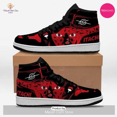 [TRENDING EDITION] Uchiha Itachi Eyes Naruto Air Jordan High Top Sneaker For Fans - soulcals