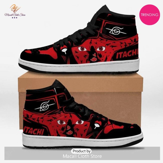 [TRENDING EDITION] Uchiha Itachi Eyes Naruto Air Jordan High Top Sneaker For Fans - soulcals