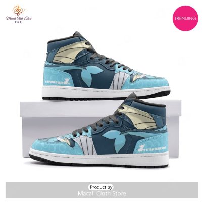 [TRENDING EDITION] Vaporeon Pokemon Premium Air Jordan High Top Sneaker - soulcals