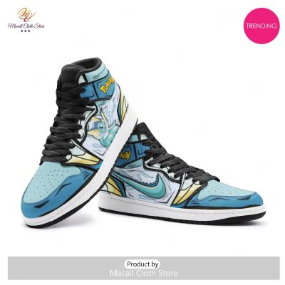 [TRENDING EDITION] Vaporeon Pokemon Luxury Air Jordan High Top Sneaker - soulcals