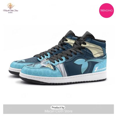 [TRENDING EDITION] Vaporeon Pokemon Premium Air Jordan High Top Sneaker - soulcals
