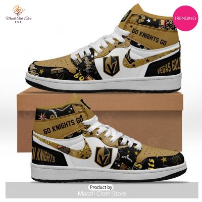 [TRENDING EDITION] Vegas Golden Knights Champions NHL 2023 White Air Jordan High Top Sneaker - soulcals