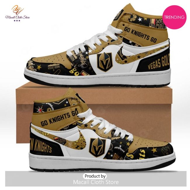 [TRENDING EDITION] Vegas Golden Knights Champions NHL 2023 White Air Jordan High Top Sneaker - soulcals