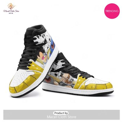 [TRENDING EDITION] Vegeta and Nappa Dragon Ball Air Jordan High Top Sneaker - soulcals