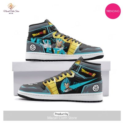 [TRENDING EDITION] Vegeta Super Saiyan Blue Dragon Ball Air Jordan High Top Sneaker - soulcals