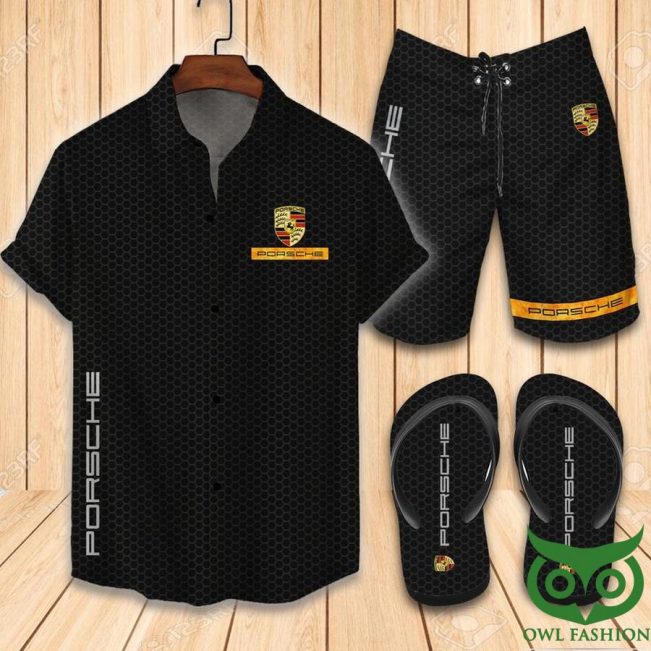 Porsche Hawaiian Outfit Combo Flip Flops