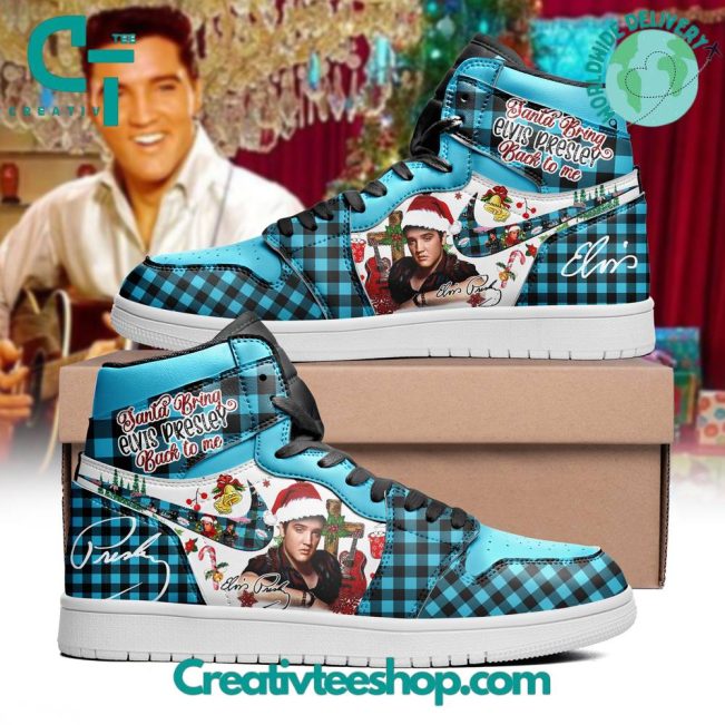 Elvis Presley Santa Bring Back To Me Air Jordan 1 Sneaker - soulcals.com