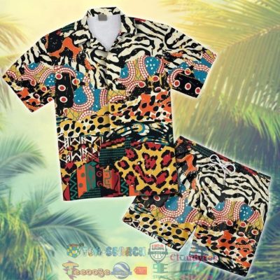 African Patchwork Hawaiian Shirt And Shorts - Hot Sale 2025