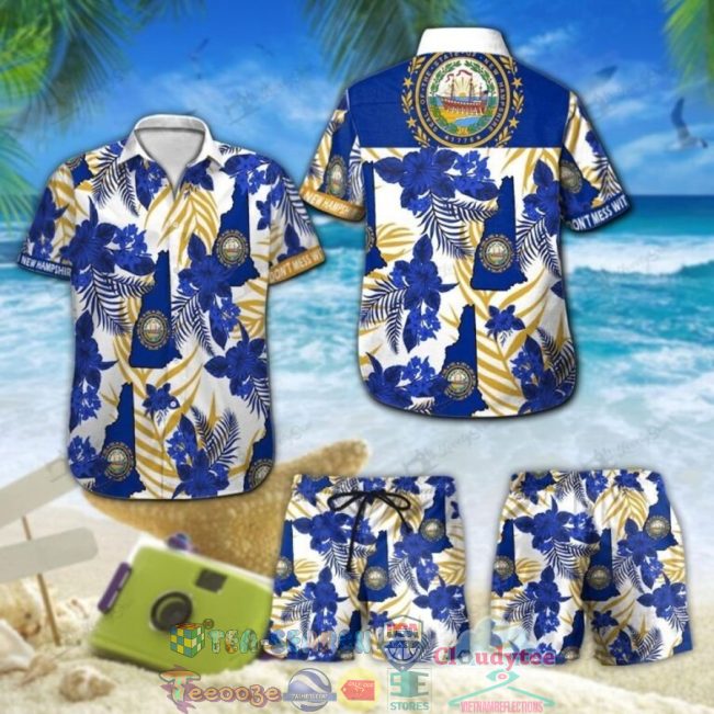 New Hampshire Tropical Hibiscus Hawaiian Shirt And Shorts - Hot Sale 2025