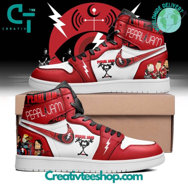 Pearl Jam Rock Band Air Jordan 1 Sneaker - soulcals.com
