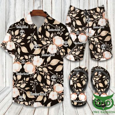 The Timberland Company Combo Hawaii Shirt Shorts Flip Flops
