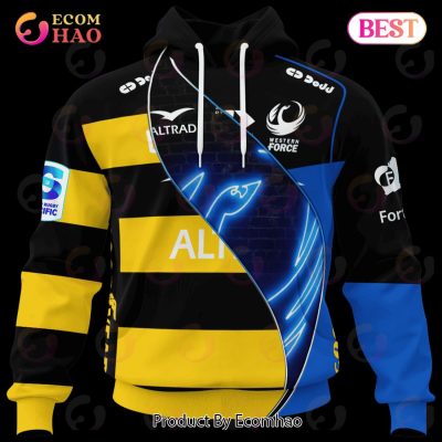 Western Force Super Rugby Mix Jerseys 2023 Personalized 3D Hoodie -soulcals